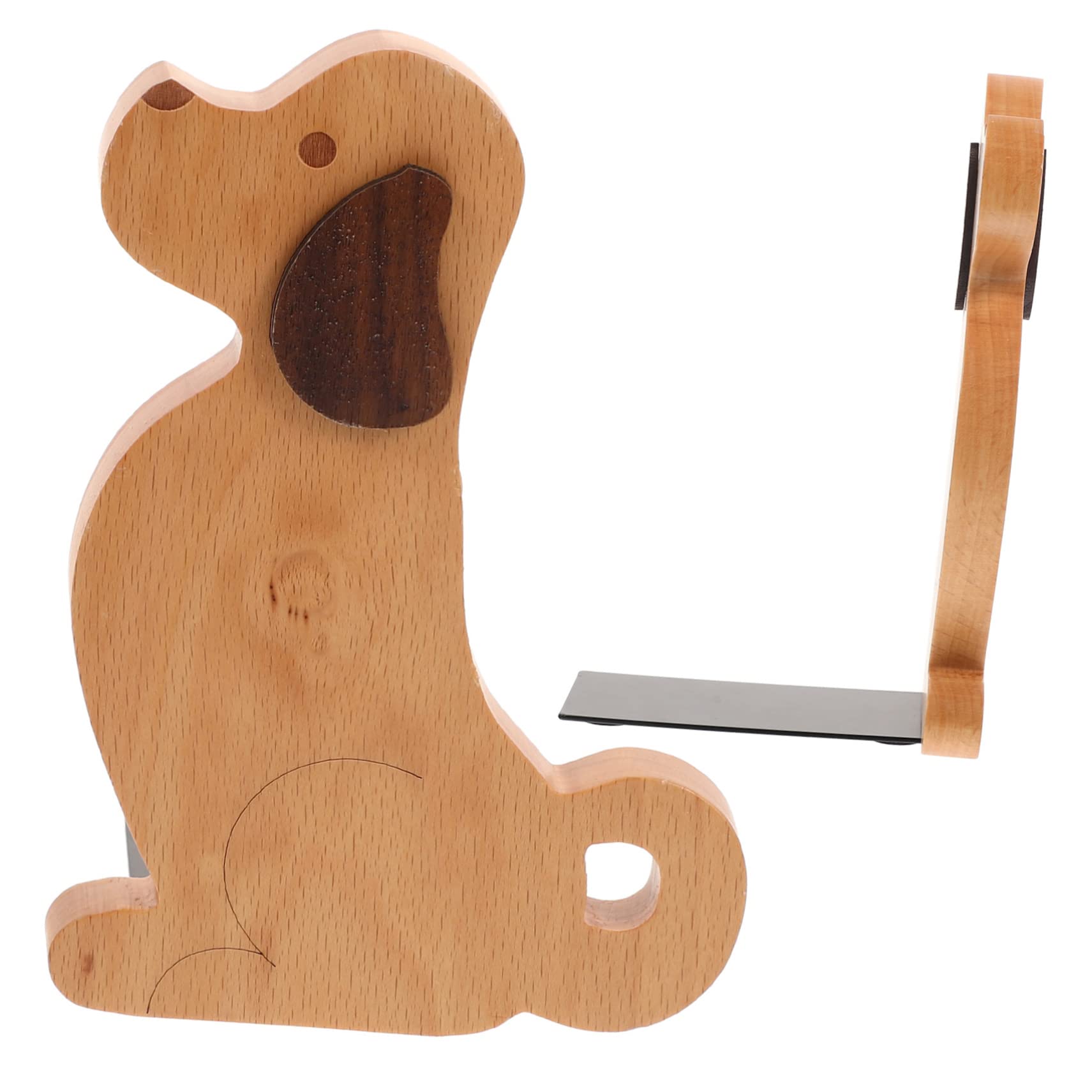 Organisateur bureau bois pour ranger des documents motif chiot 2 pièces serre livres table travail