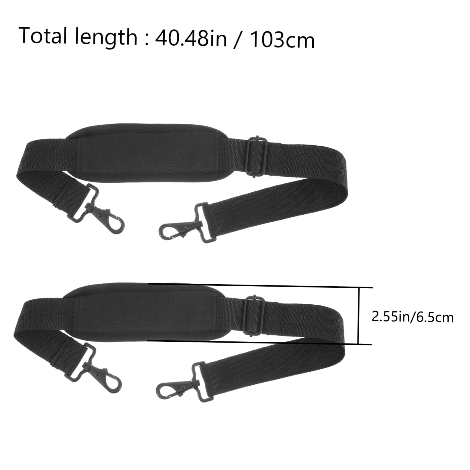 ibasenice Musical Instrument Luggage Straps Replacement Bag Straps Padded Shoulder for Violin Case
