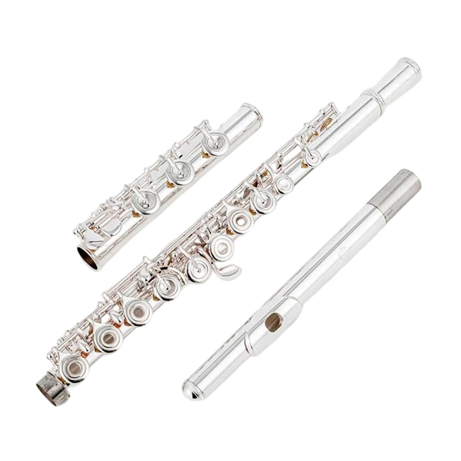 Querflöte mit 17 Löchern, H-Fuß, E-Ton, Musikinstrument, Kupfer, versilbert, leicht zu Spielen,