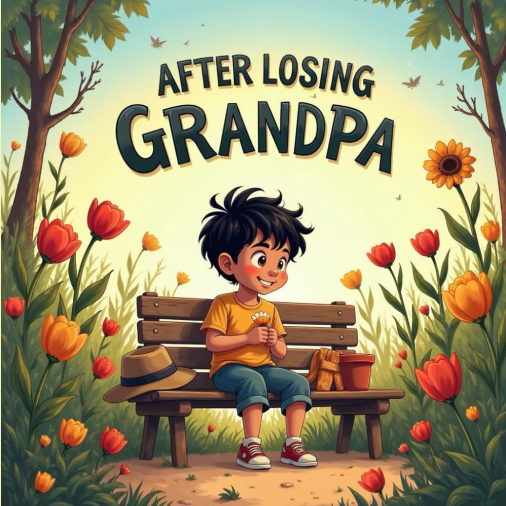 After Losing Grandpa Grief Books for Kids: A Gentle Story About Loss, Growing Love, and Remembering Through Flowers