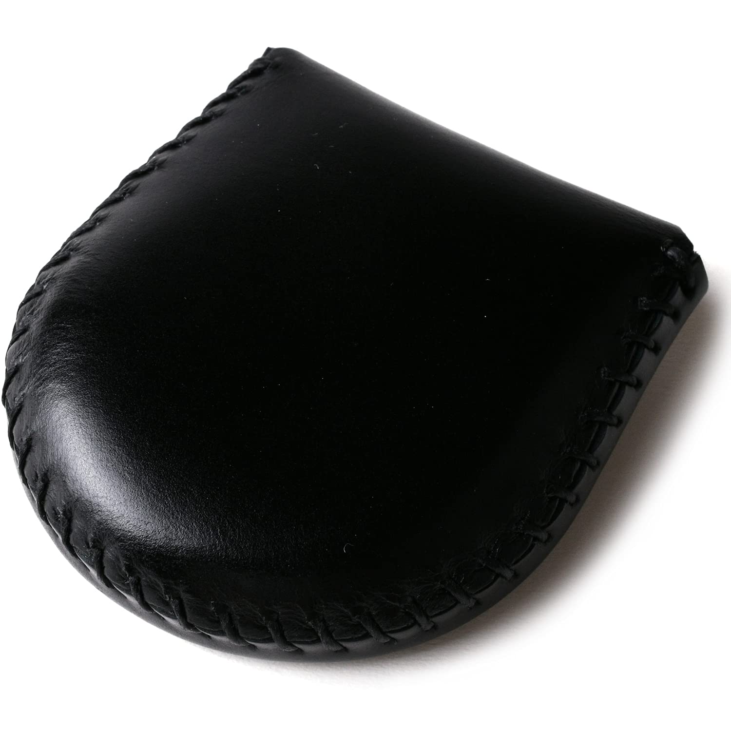 Tokyo amachi Kobo Coin Purse, Genuine Leather, Completely Handmade, Hand-Sewn Finish, Compact, Easy to Use, Black : Clothing, Shoes & Jewelry