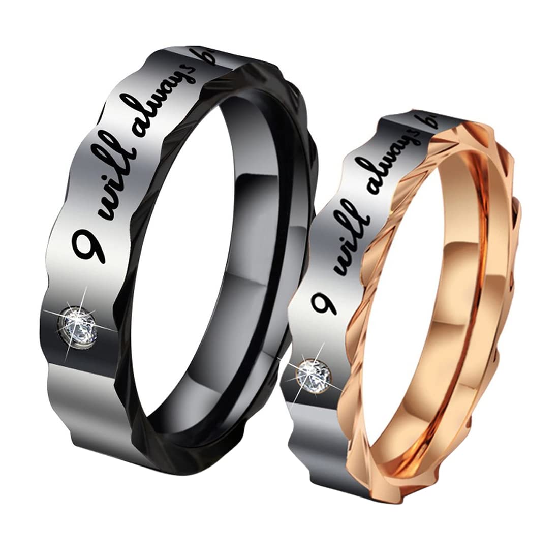 Yellow Chimes Couple Ring for Women and Girls | Valentine's Special Proposal Finger Ring for Boys | Birthday for Wife