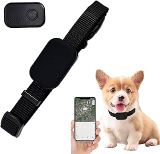 Localizzatore per animali domestici Bluetooth per cani e gatti – localizzazione GPS con collare regolabile impermeabile, s...