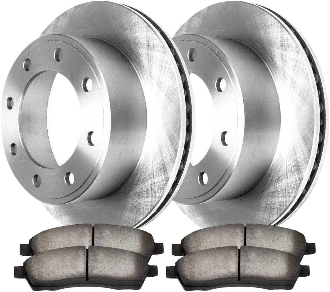 4pcs Ceramic Brake Pad Set 2pcs Disc Rotors Kit Rear Side for Ford for Excursion 2000-2005 for F350 SuperDuty 1999-2004 PGD757QS D757CT 4pcs Ceramic Brake Pad Set 2pcs Disc Rotors Kit Rear Side for Ford for Excursion 2000-2005 for F350 SuperDuty 1999-2004 PGD757QS D757CT