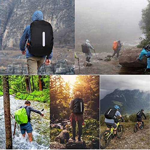 Souke Sports Rucksack Regenschutz – Regenhülle Schultaschen mit Reflektorstreifen Rucksack Wasserdicht für Dunkle Jahreszeit, Wandern und Radfahren - Image 8
