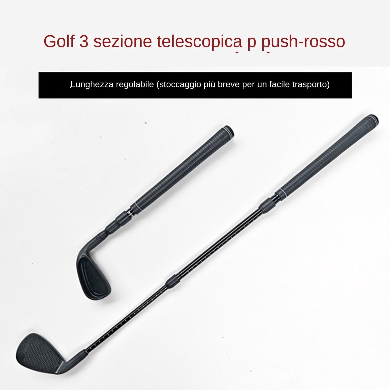 Mazze da golf: putter da allenamento multilunghezza, strumenti per allenamento ergonomici, set leggero e regolabile | Golfisti Adolescenti Uomini Donne Indoor Outdoor Backyard Beach Driving Range, mig