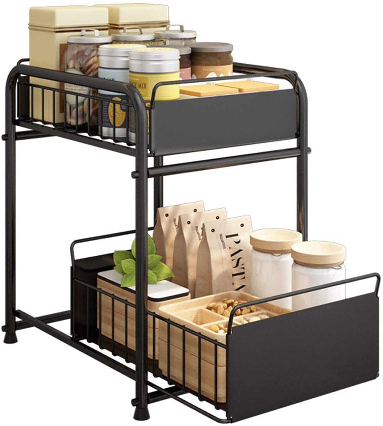 Buy 2Tier Under Sink Organizers and Storage,ShowTop Countertop Sliding