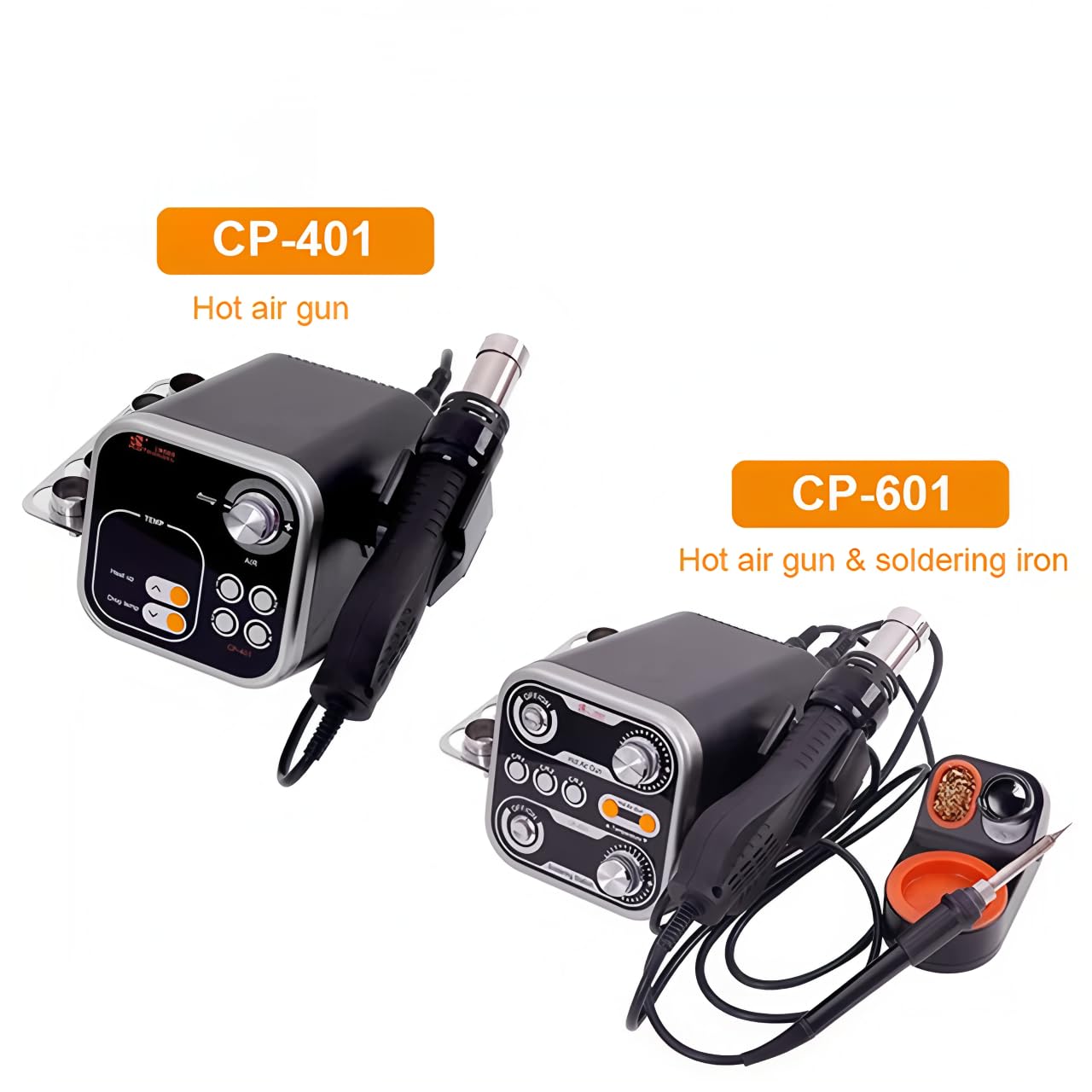 M-Triangel CP-401 Pistola ad aria calda Stazione di saldatura 700W Saldatore per scheda madre Diodo Transistor Mosfet SMD Strumenti di riparazione (CP-401)
