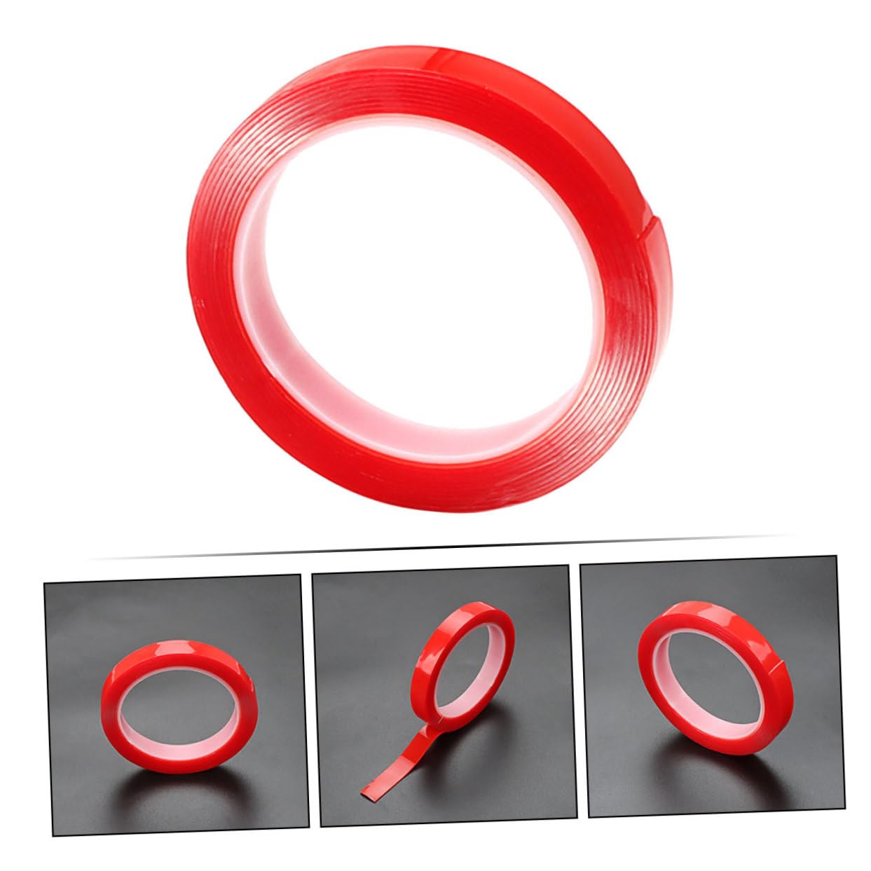 Operitacx 4 adesivo biadesivo resistente nastro biadesivo millechiodi biadesivo double sided tape nastro bidirezionale sigillante Nastro adesivo nastro multiuso acido acrilico rosso