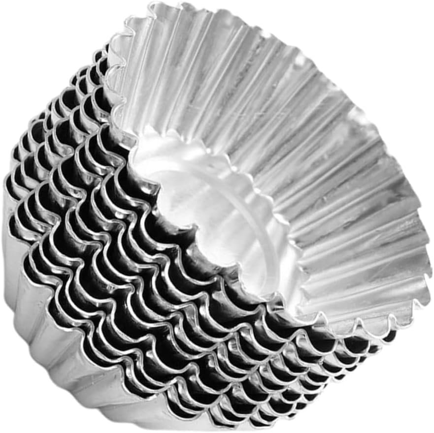 40pcs Nonstick Egg Tart Molds Tin Baking Cups for Muffins Cupcakes and Desserts Metal Bakeware for Easy Release and Cleaning
