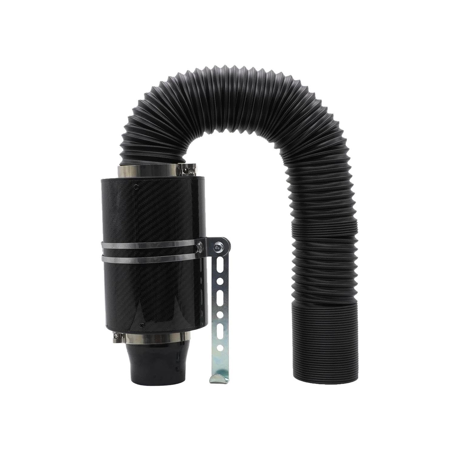 Manguera Admisión De Aire 1 Juego De Filtro Aire Frío, Kit Manguera Tubo Entrada Fibra Inducción Cerrada, Universal 76mm Y 3"
