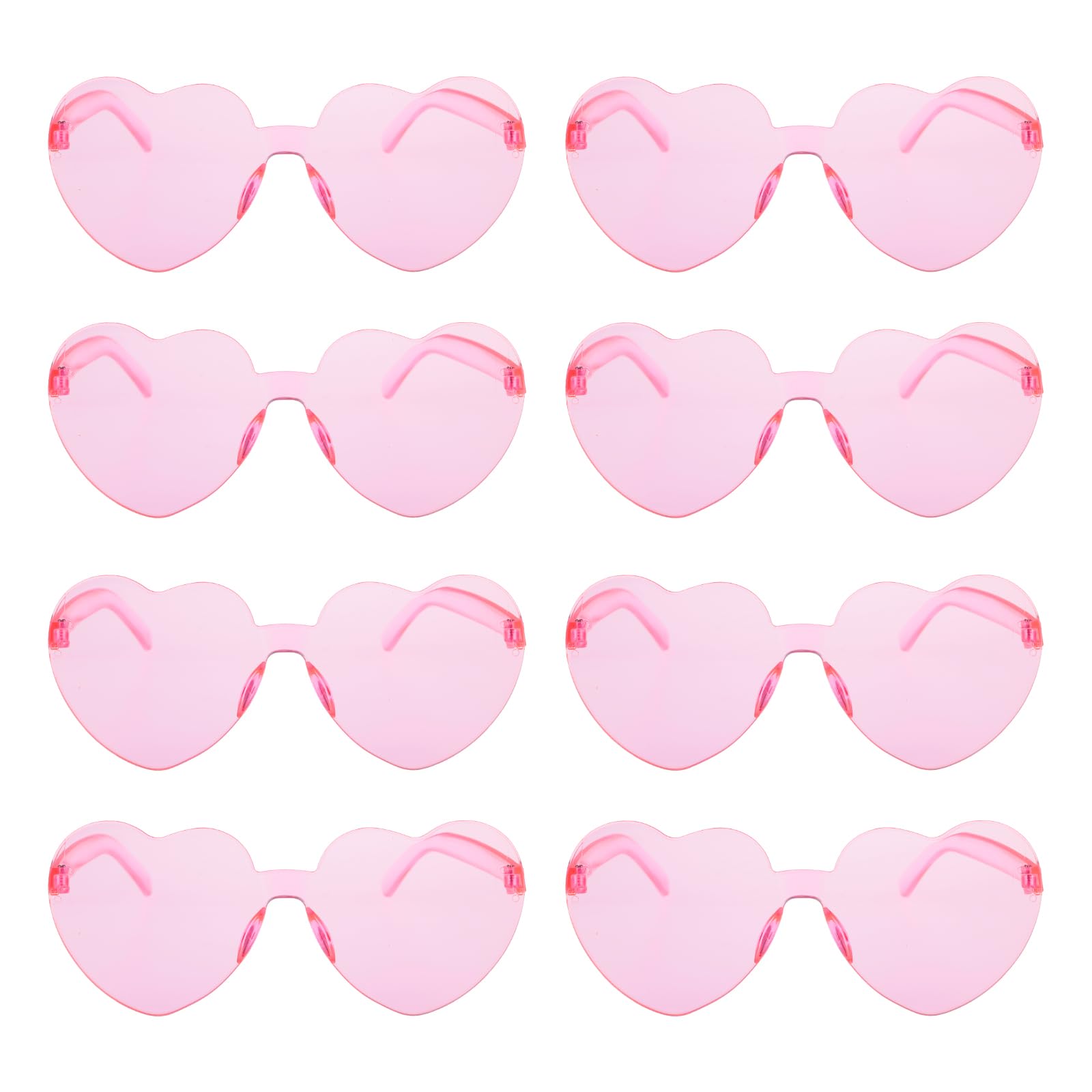 YomaidoHeart Shaped Party Glasses 10 Packs,Love Heart | Retro Round Rave Funcky Sunglasses, Multipack Eyewear for Party Festival Accessories for Adults & Kids
