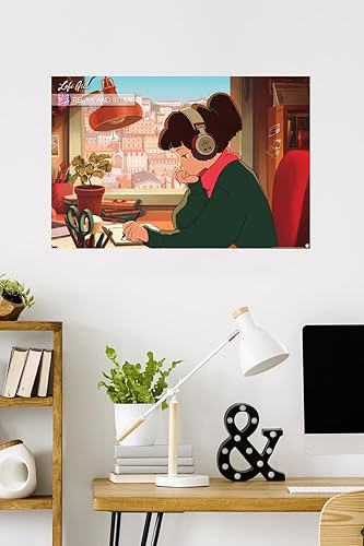 Miniatura 1 de Trends International Lofi Girl - Póster de pared para relajarse y estudiar