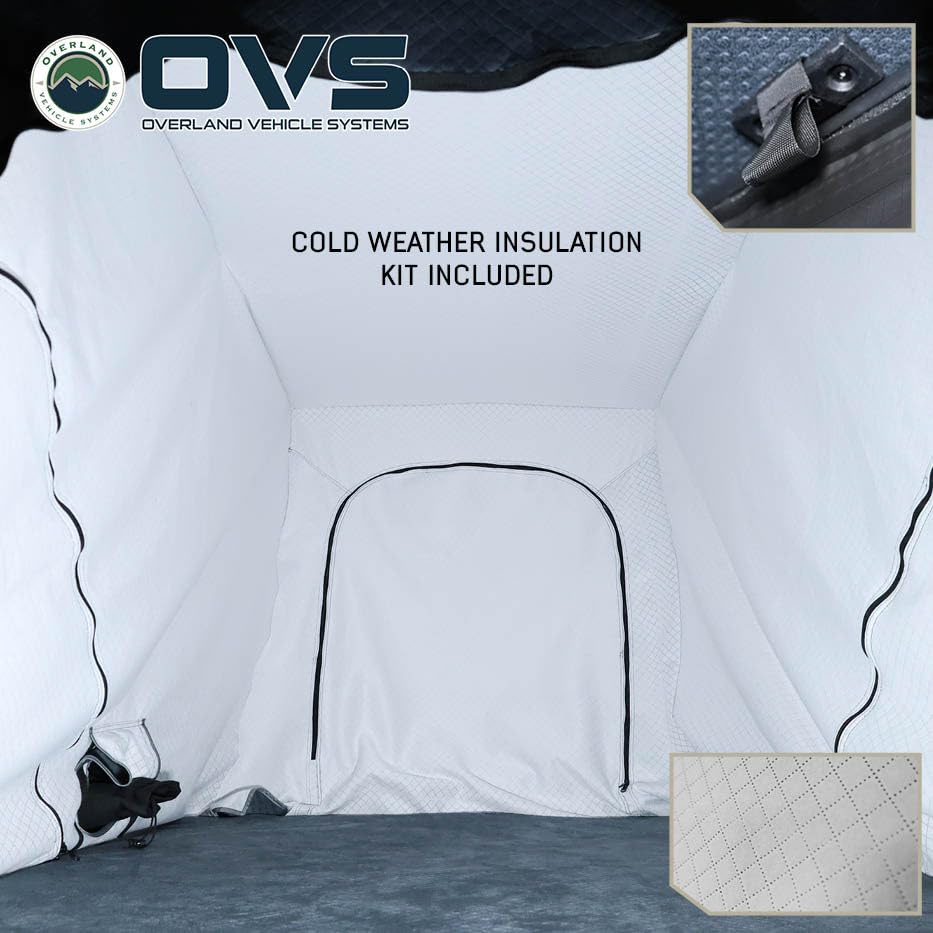 Overland Vehicle Systems XD K2 Clam Shell Pop-Up 2-Person Aluminum Hard Shell Roof Top Tent – Blue Body with Black Rainfly for SUVs, Jeeps, and Overlanding Vehicles : Automotive