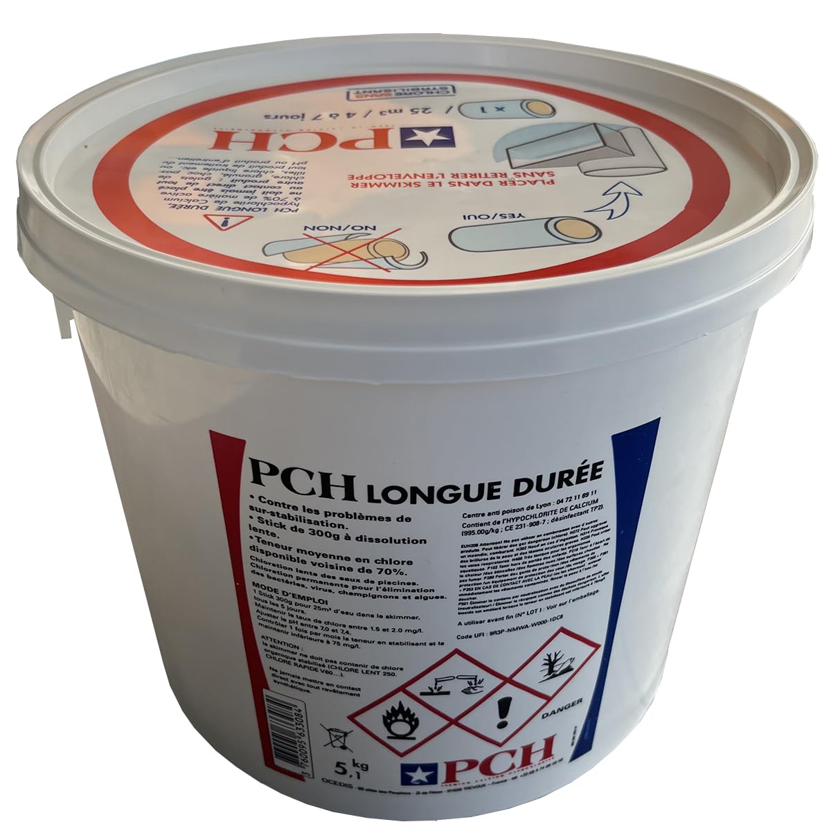 PCH Longue durée (300g) sans stabilisant - Seau de - 5.10 kg