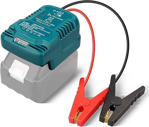 Miniatura 9 de Cables de puente para automóvil con adaptador para batería Makita de 18 V, cable de 11 AWG, adaptador de arranque para automóvil con herramienta de
