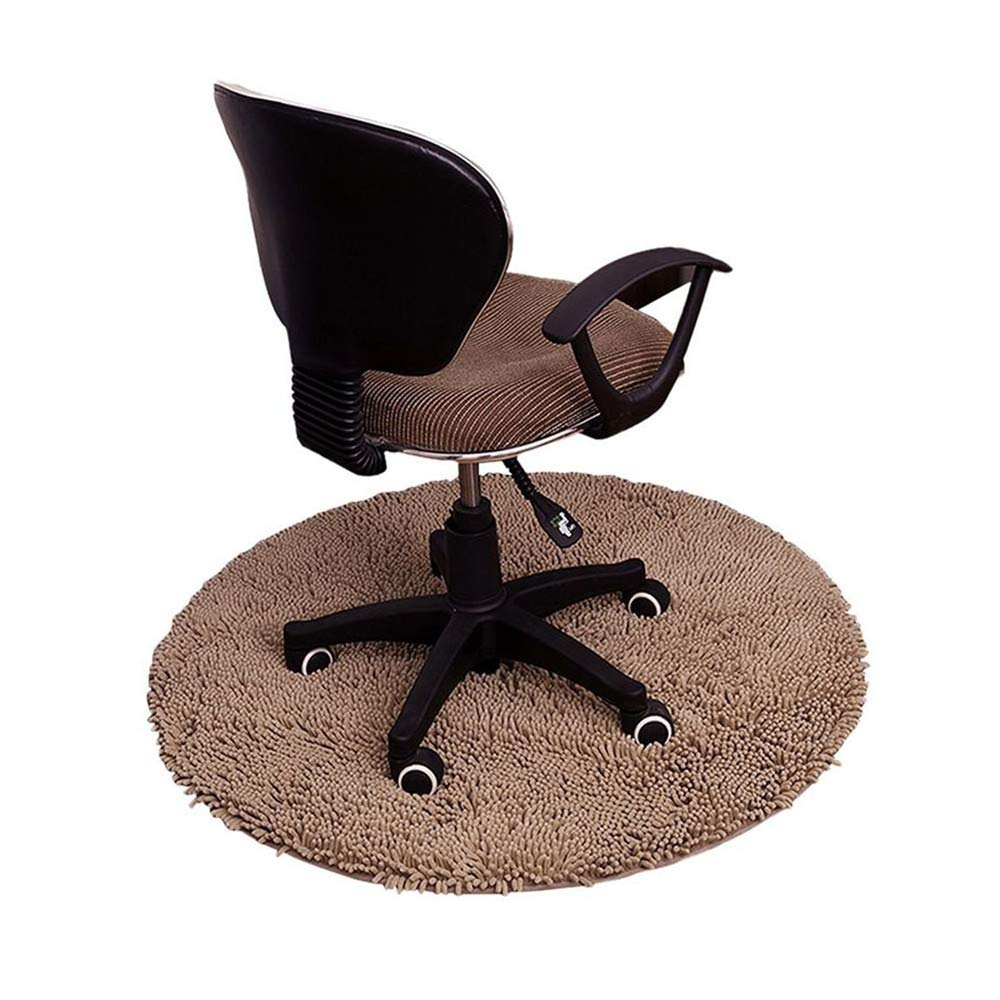 Tapis de sol de chaise d'ordinateur rond et épais pour bureau