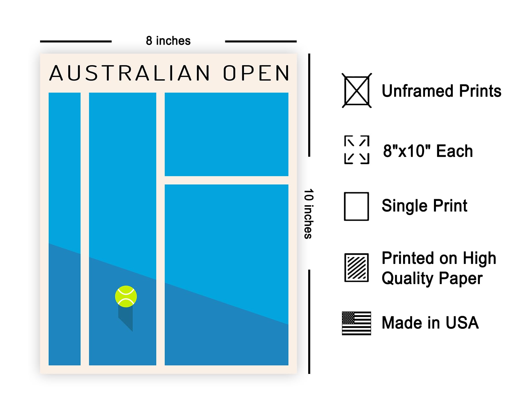 Amazon.com: Poster Master Australian Open Tennis Print - Sports
