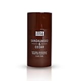 BLUZEN Sandalwood & Cedar, Fresh & Clean, Aluminum-Free, Natural, Castor Oil Based Deodorant For Sensitive Skin, Free from Parabens, All Day Protection