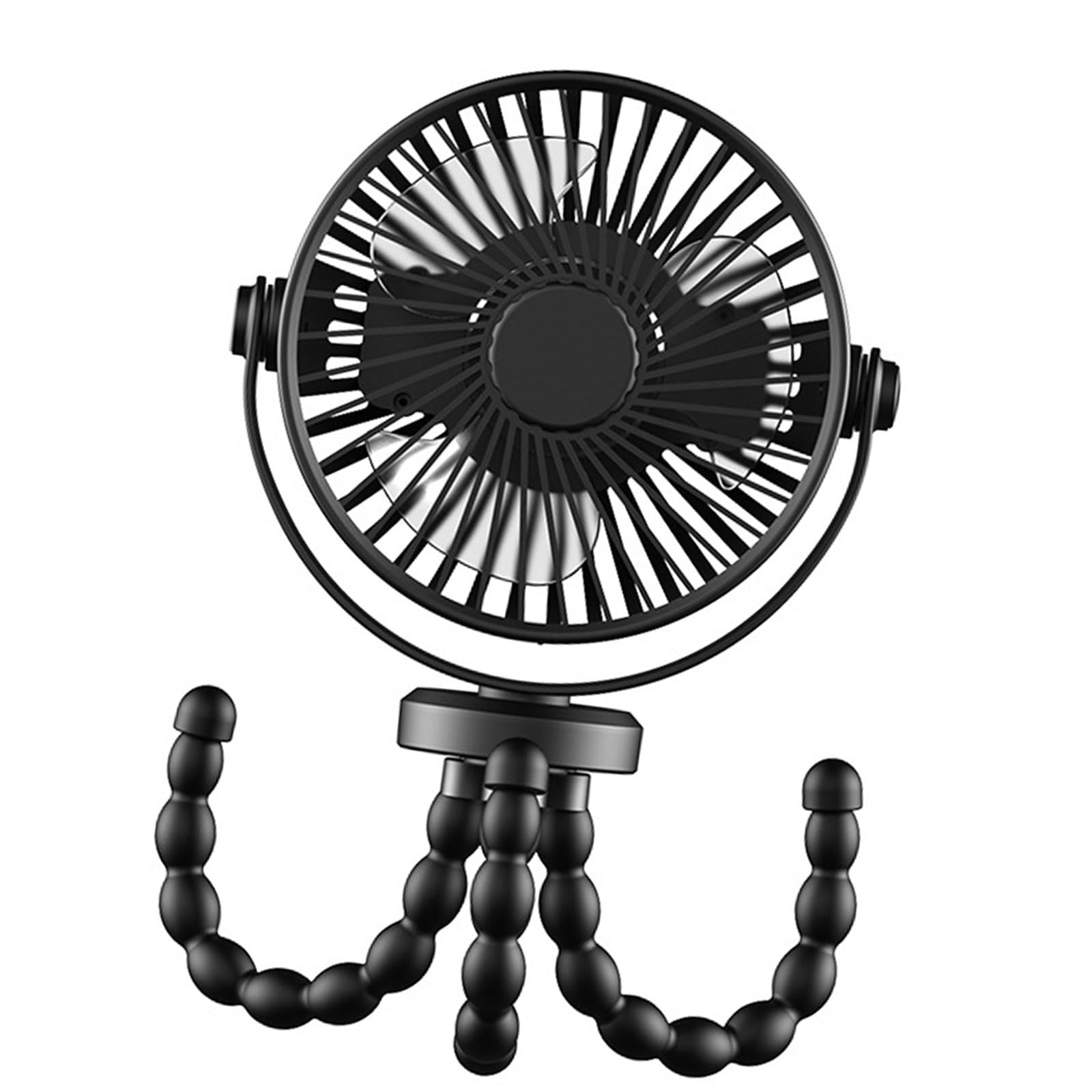 Buxuaaaa Multiple Mounting Compact Fan Featuring Flexible Tripod and 3 to 8 Hours Continuous Cooling Time Adjustable Fan