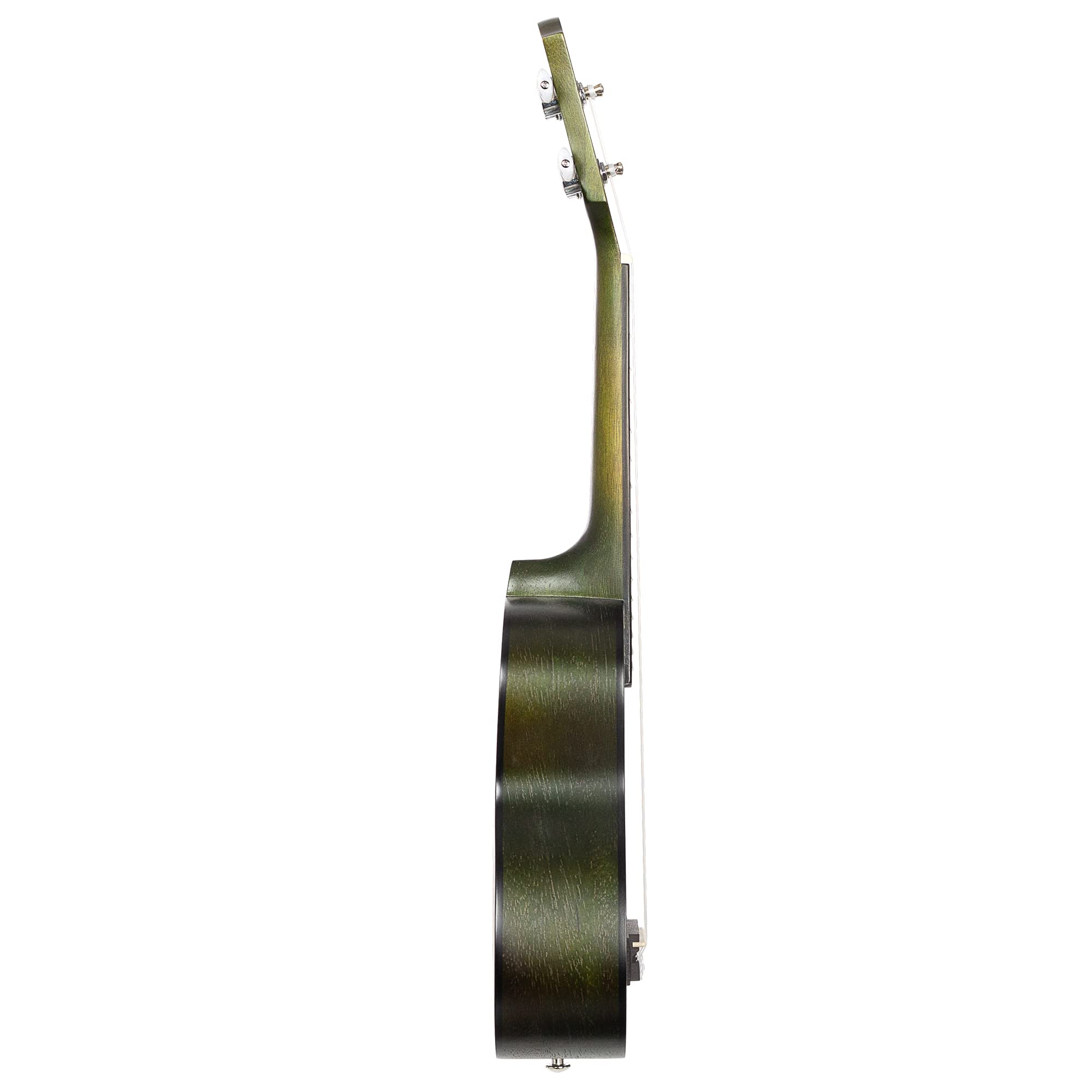Cascha Mahagoni Sopran Ukulele Erwachsene & Kinder in Grün - inkl. 3 Plektren & gepolsterte Tasche - Mahagoniholz-Ukulele für Anfänger & Fortgeschrittene - Aquila Nylon-Saiten