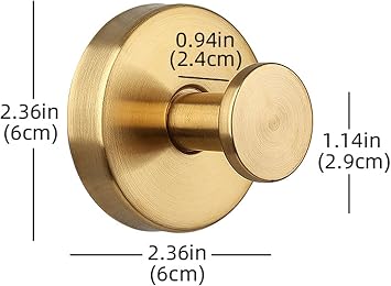 Gold Wreath-Hanger, Strong Stainless Steel Suction-Cup-Wreath-Hooks, 4 Pack Wreath-Door-Hanger Fall Halloween Christmas Decorations, Welcome Sign for Front Door Indoor Outdoor (4 Gold, 4)