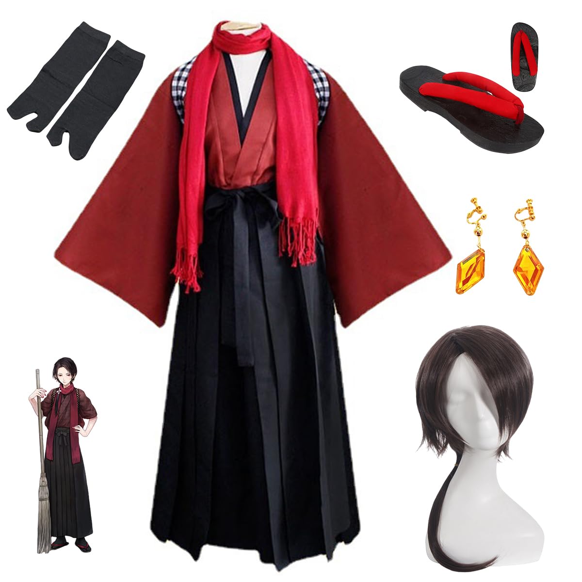 Amazon.co.jp: [YAYANA] 刀剣乱 舞加州清光コスプレ 衣装 和服ウイッグ 