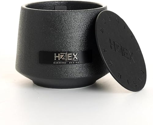 Miniatura 5 de Velas perfumadas para hombres  Vela de cerámica HZEX Sensual Sense  Tonos Tierra aromas naturales de 14 pulgadas, mecha de madera de 14 pulgadas,