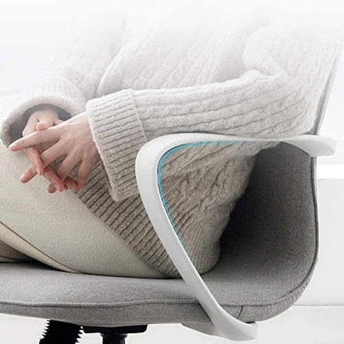 Miniatura 5 de TFIIEXFL - Silla de oficina de tela con respaldo bajo y altura ajustable para recepción comedor sala de conferencias