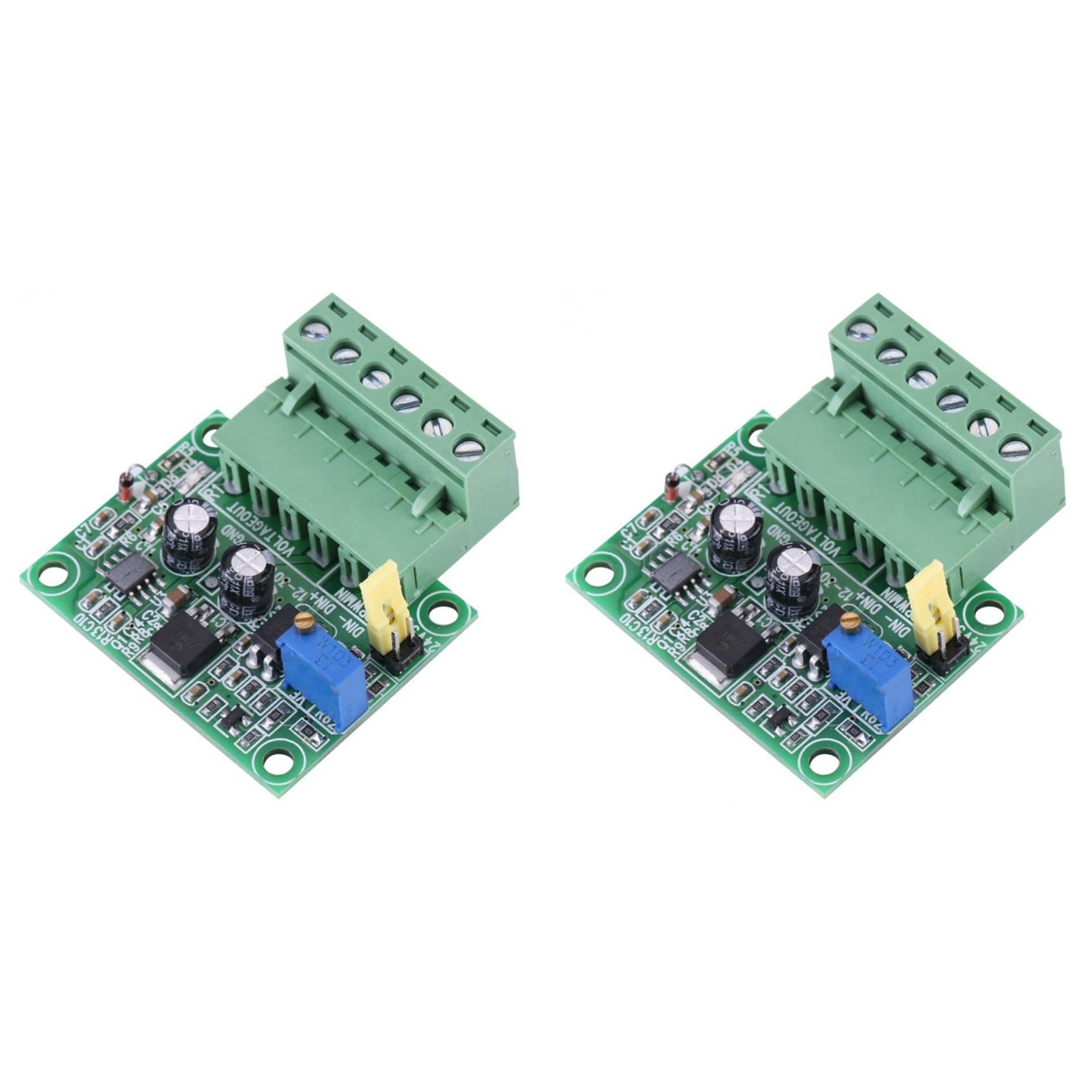 Jnchdghwa Green 2X 1-3Khz Pwm 0-10V Signal To Voltage Converter Module Digital Analog Board Voltage Converter Conversion Tools