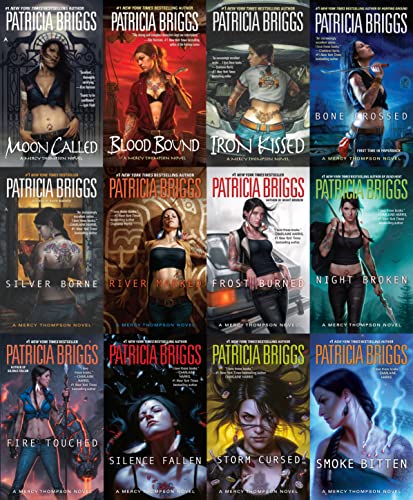 A Mercy Thompson Novel 12 Books Collection Set by Patricia Briggs (Moon Called, Blood Bound, Iron Kissed, Bone Crossed, Silver Borne, River Marked, Frost Burned,Night Broken, Fire Touched, Silence Fallen, Storm Cursed,Smoke Bitten)