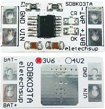 5PCS 1A 3.7V Li-ion Li-Po / 3.2V LiFePO4 Battery 4.2V 3.6V Charger MPPT Solar Controller Module for Solar Panel Mobile Power USB3.6V LiFePO4