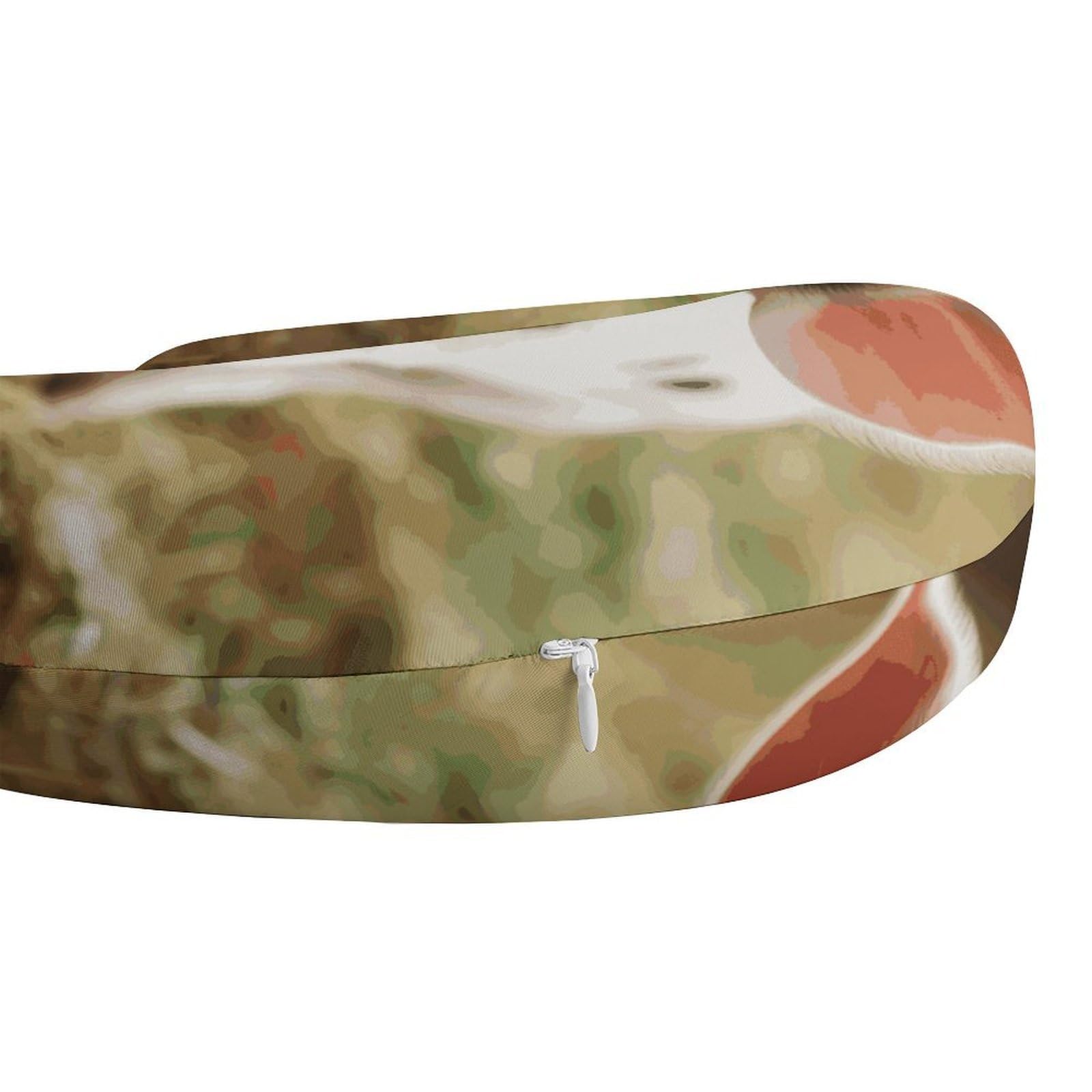Smiling (1) Cuscino a forma di U, nucleo in memory foam, cuscino per fornire supporto per il collo, cuscino da viaggio, adatto per aerei, auto, case e uffici.