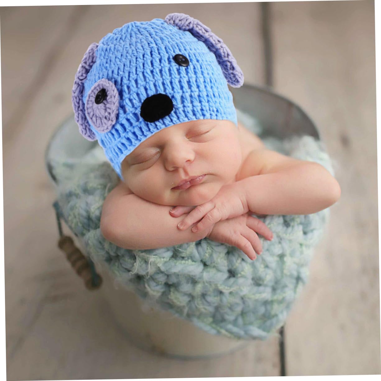 minkissy Tejida Para Fotografía De Bebés Incluye Sombrero Cortos Para Recién Nacidos De Color