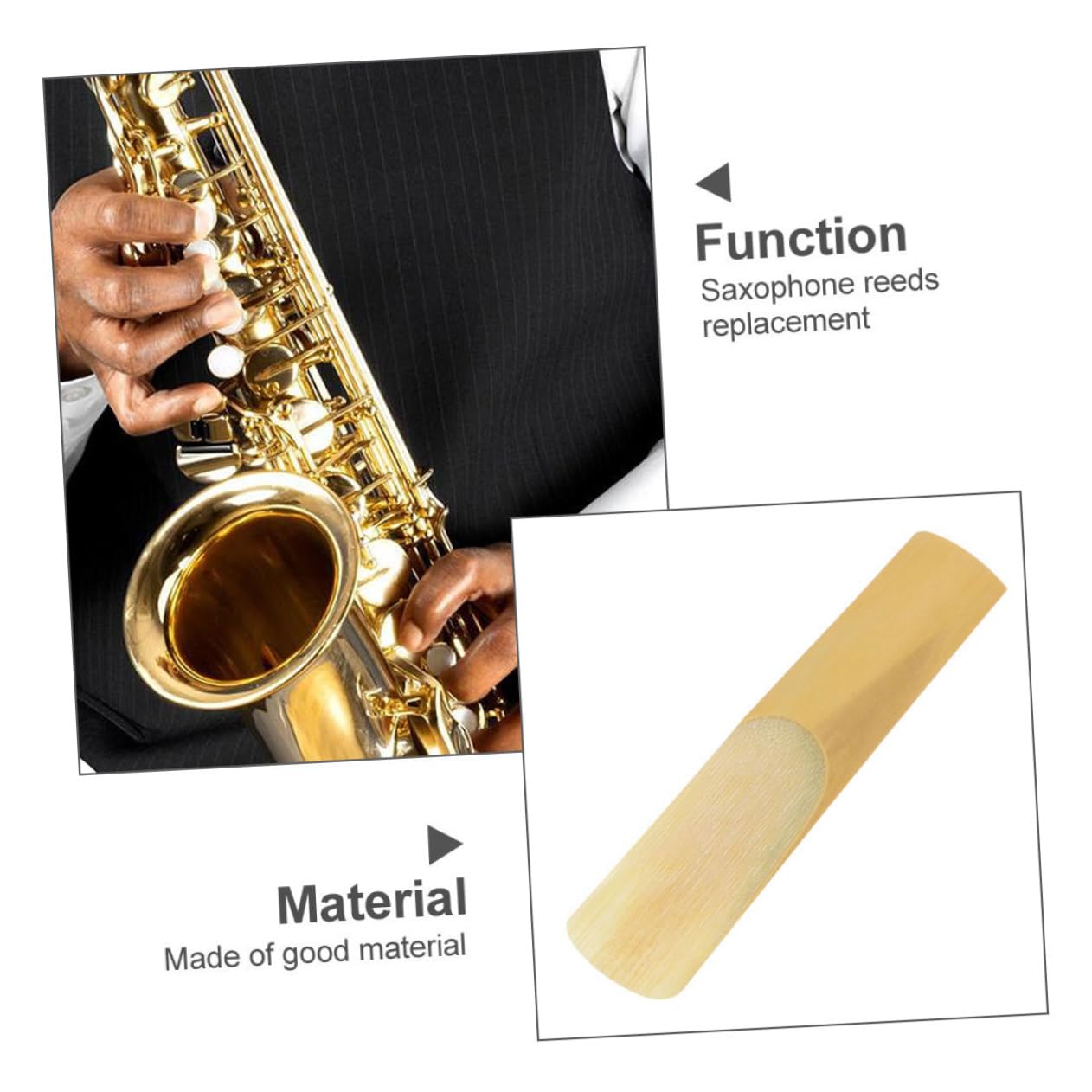 20pezzi Ance per Sassofono Tenore di Ricambio Durezza Parti per Strumenti Musicali