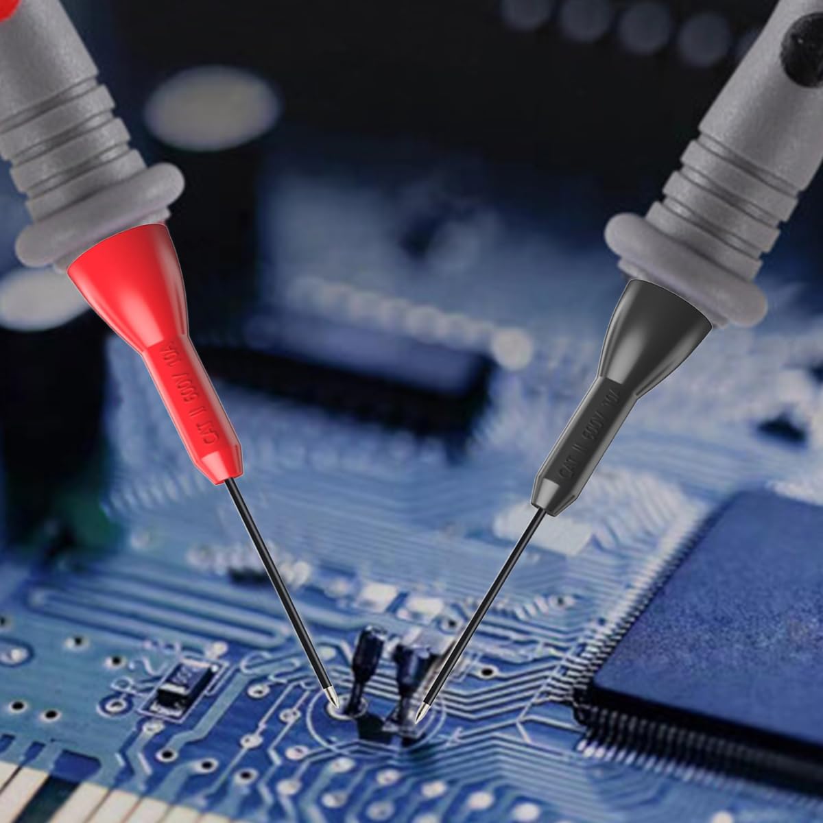 Multimetr 2 mm sonda testowa 600 V/10 A, przedłużona igła do testowania igieł do przekłuwania igły do przekłuwania przewodów Tl71 Tl75, do testów elektrycznych