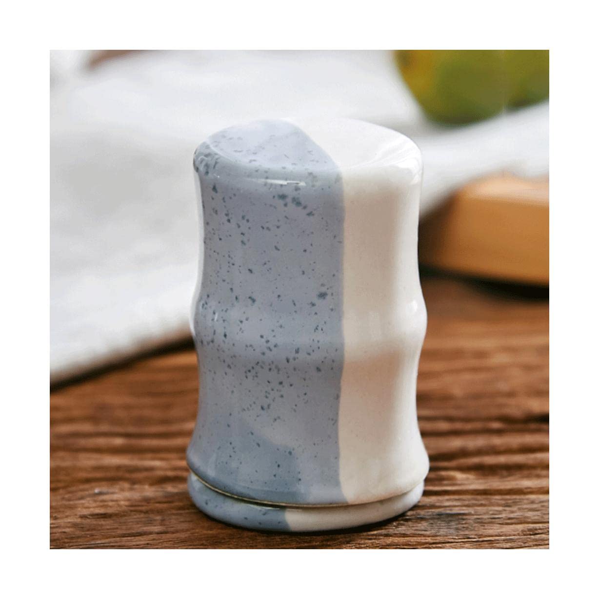 MRKU Toothpicks Dispenser Toothpick Box Holder Fashion Ceramic with Lid Chinese Container Chic