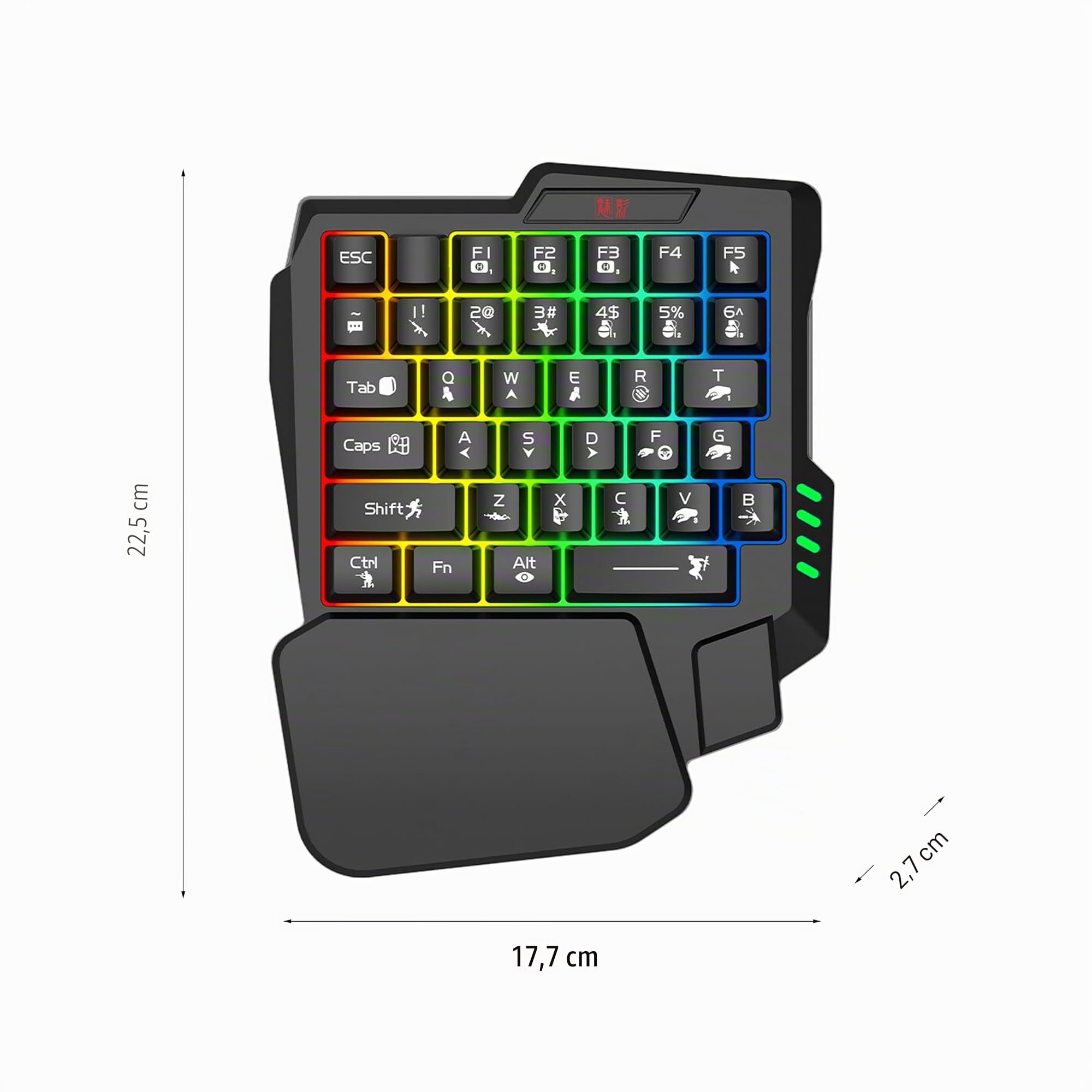 Convertisseur Clavier-Souris Portable M1 Pro, Connexion BT5.0, Système de Prise en Charge, Adaptateur de Jeu (Ensemble 5 pièces)