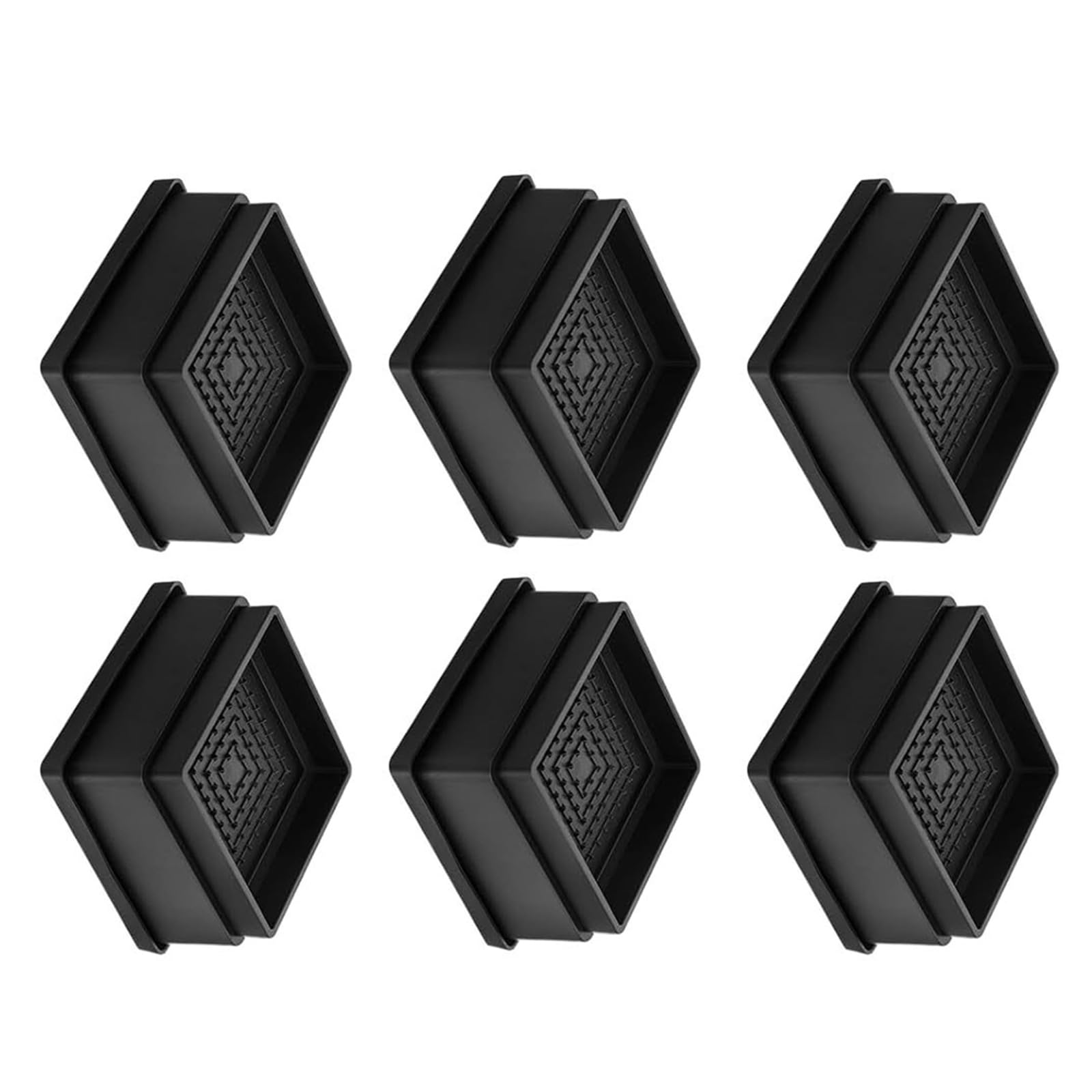 6Pcs Adjustable Bed Furniture Risers Bed Lifters Stackable Furniture Risers Height Enhancement Block Floor Mat Stackable