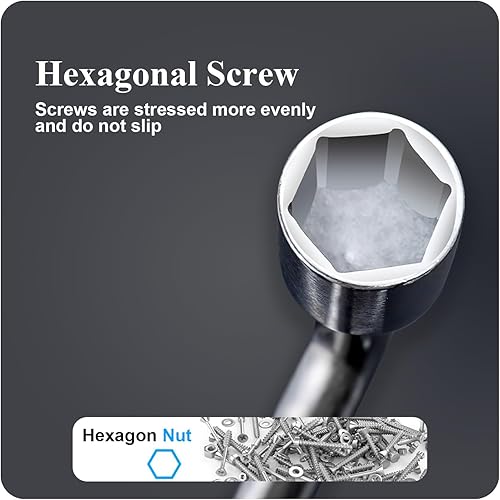 Miniatura 4 de Heyiarbeit Llave de llanta de repuesto para automóvil para Jack - Herramienta de reparación de zócalo de extremo ranurado tipo L de 0.866 in