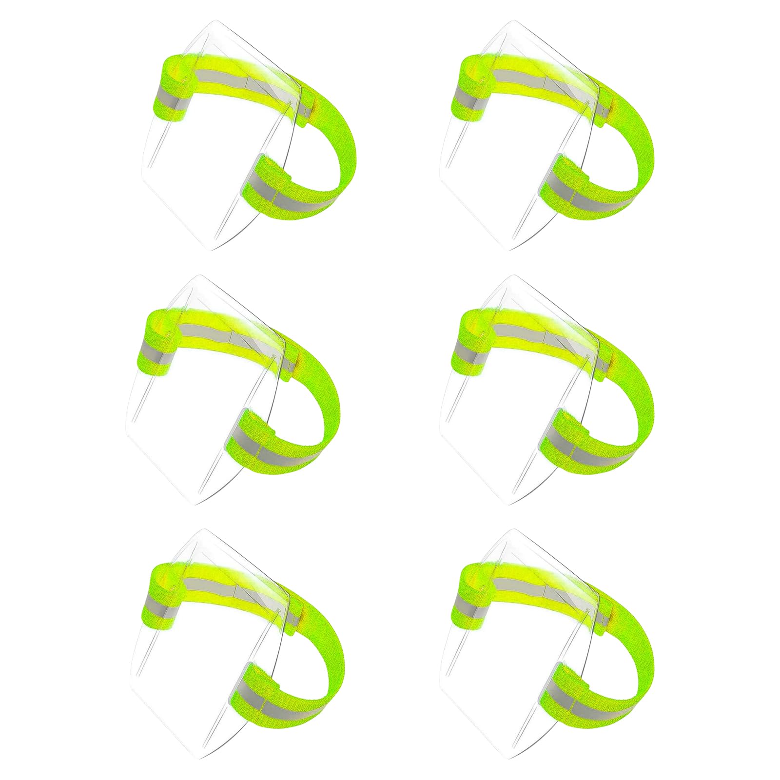 6 Stück transparente Arm-Armbänder, Ausweishalter, Kartenhülle