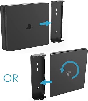 Wall Mount Bracket for ps4 Slim,Mount on The Wall or Under The Desk,Solid Metal...