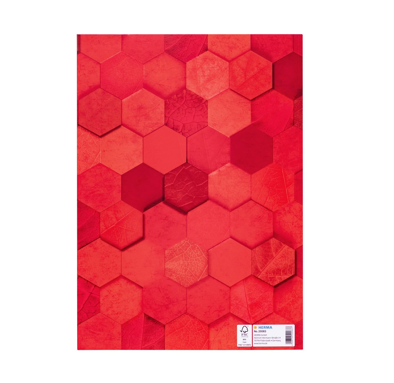 HERMA 20083 Notebook Cover A4 Cardboard Red, Pack of 10 - Image 2