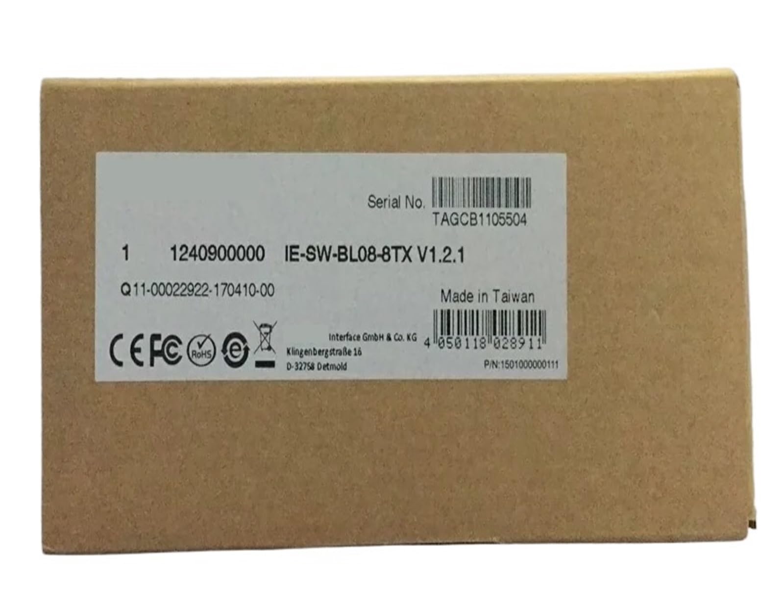 Switch Industriale, Switch Ethernet IE-SW-BL08-8TX 1240900000
