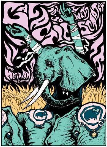 Galactic 30/10/04 Limited Edition Silk Screen Print Music Poster by Jermaine Rogers Original Signed and Numbered Featuring: Galactic, Scratch