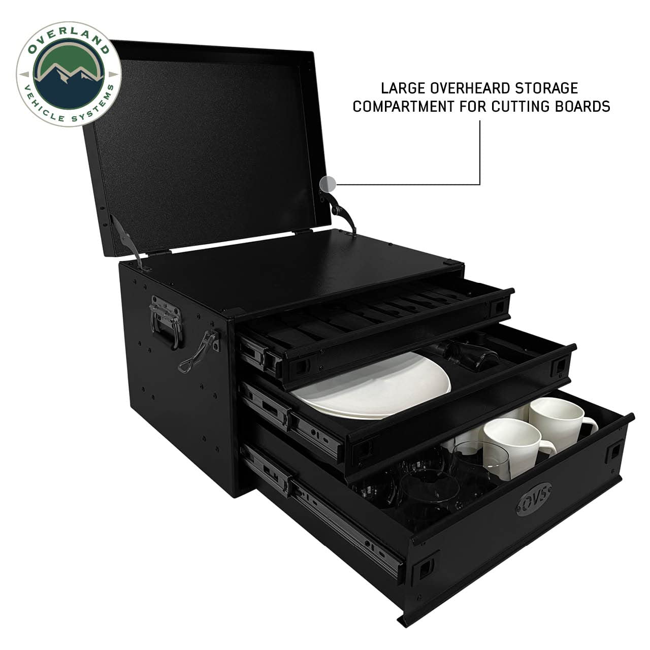 Overland Vehicle Systems CP Duty - Sistema de cocina Glamping de 39 piezas