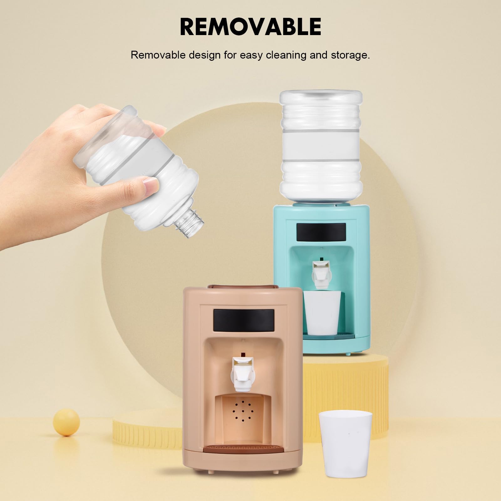 2 Piezas Dispensador de Agua en Miniatura de Plástico