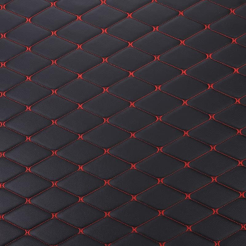 Miniatura 8 de LANOBA Tela de espuma acolchada de vinilo de piel sintética de diamante con respaldo de espuma de 14 pulgadas de grosor para tapicería, cabeceras de