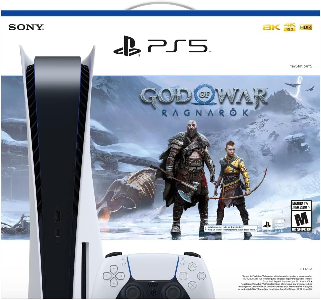 PlayStation 5 Digital Edition with God of War Ragnarök Bundle