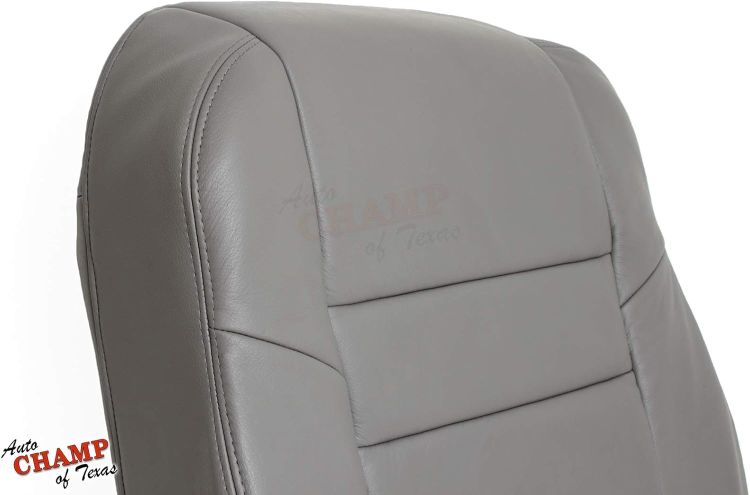 Compatible with 03-07 Honda Accord 4-Door EX SE LX-Driver Side Lean Back Leather Seat Cover Gray